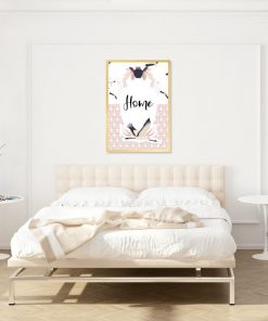 plakat sypialniany z ptakiem