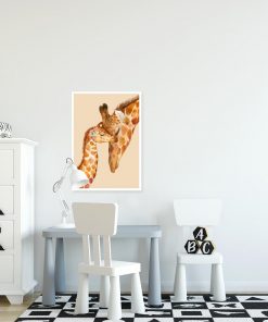 plakat przedstawiający żyrafy