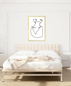 plakat minimalistyczny z kobietą