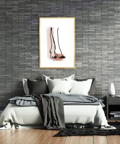 plakat do sypialni w stylu skandynawskim