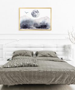 plakat przedstawiający księżyc