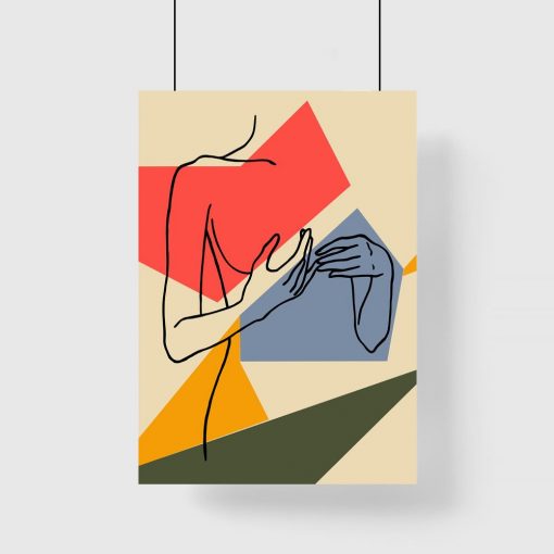 minimalistyczny plakat ścienny