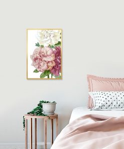 botaniczna dekoracja różowa
