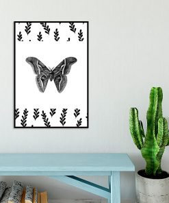 plakat przedstawiający motyla