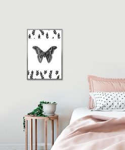 plakat ścienny z motylem