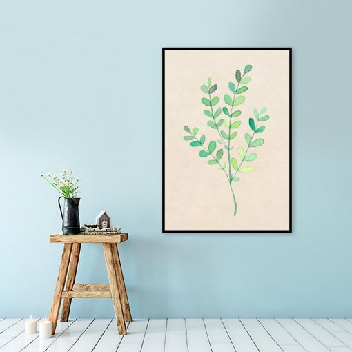 plakat z ilustracją rośliny