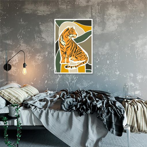 plakat przedstawiający tygrysa