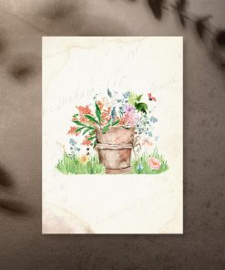 plakat z kwiatami