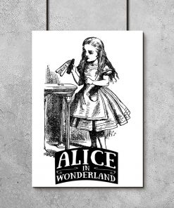 plakat z napisem Alice in Wonderland