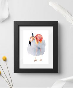 plakat przedstawiający flaminga