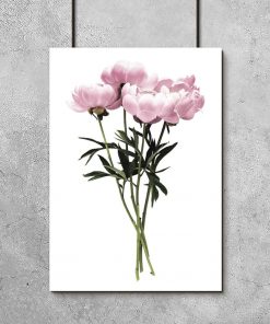 różowa dekoracja - plakat pionowy