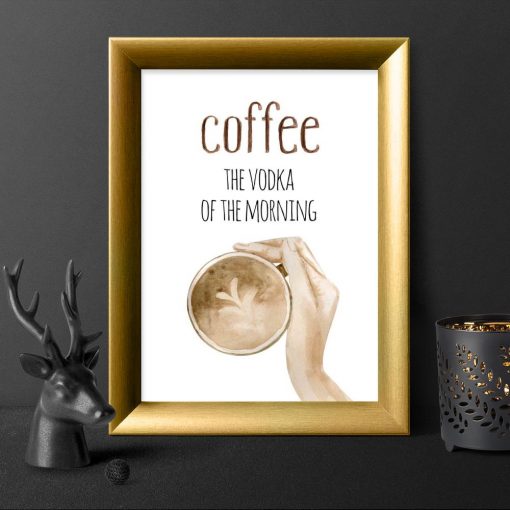 plakat z kawą
