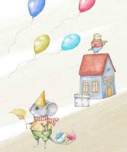 Plakat dziecięcy - Urodzinowa myszka