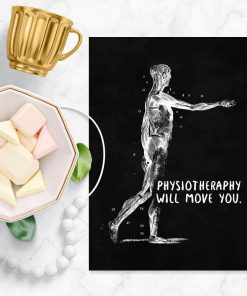 Plakat z budową anatomiczną - Physiotheraphy