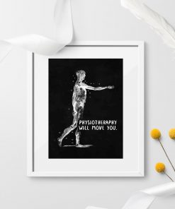 Plakat z anatomią - Physiotheraphy
