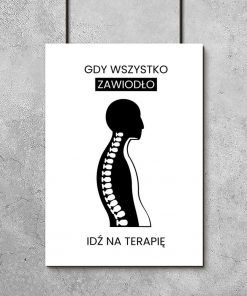 Plakat dla fizjoterapeuty - Idź na terapię