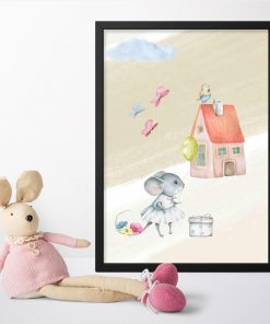 Genialny plakat do pokoju dziecka z motywem myszki