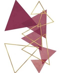 Plakat - Rozsypane trójkąty