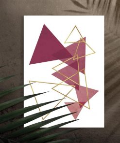 Plakat na przedpokój - Rozsypane trójkąty