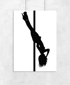Plakat - Pole dance do góry nogami