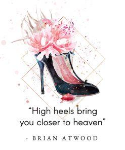 Plakat z typografią - High heels