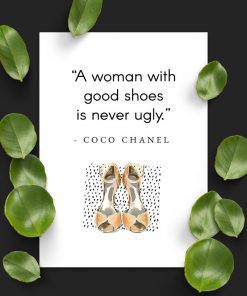 Plakat Coco Chanel dla kobiet - Good shoes