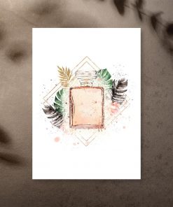 Plakat z perfumami na prezent