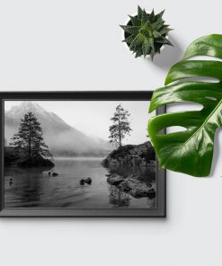 Plakat do sypialni - Jezioro i drzewa