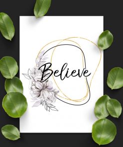 Plakat na prezent - Believe