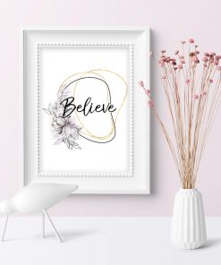 Plakat do pokoju - Believe
