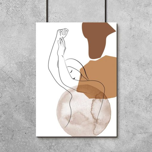 Kobiece ciało na plakacie