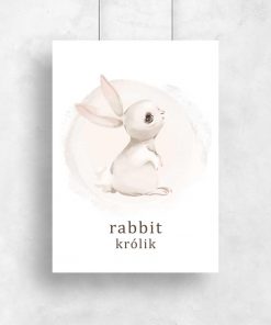 Plakat dla dziewczynki - Rabbit