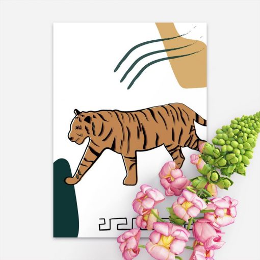 Plakat z motywem tygrysa do powieszenia w sypialni