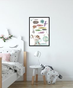 Plakat do pokoju dziecka - Nauka kolorów