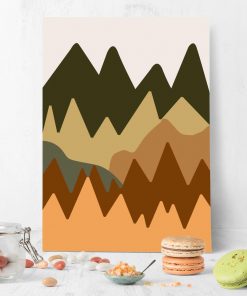 Abstrakcyjne góry - Plakat do Kuchni