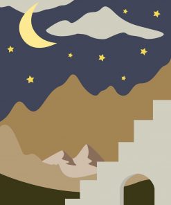 Plakat górskie wierzchołki