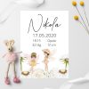 Pastelowy plakat dla dziecka - Nikola
