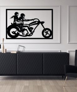 Trójwymiarowa dekoracja - motocykliści