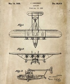 Plakat koncepcja budowy samolotu