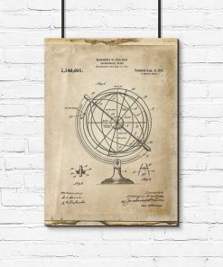 Poster dla wynalazcy - Astronomiczny globus do pokoju