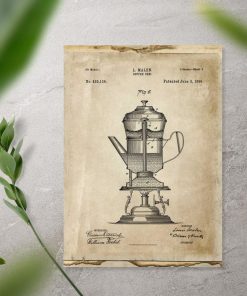 Plakat pierwszy ekspres do kawy - 1890r.