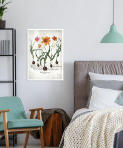 Plakat edukacyjny z tulipanem do sypialni