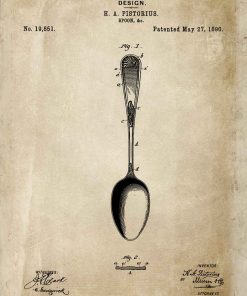 Plakat dla kucharza - Patent na łyżkę do gabinetu