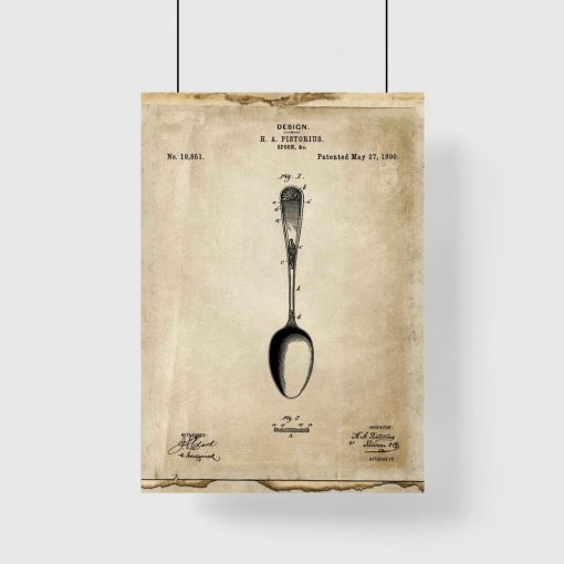 Plakat dla kucharza - Patent na łyżkę do restauracji