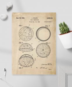 Plakat patentem na budowę urządzenia astronomicznego