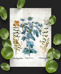 Plakat z motywem kwiatowym w stylu rustykalnym