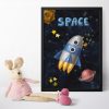 Plakat dla dziecka z motywem kosmosu