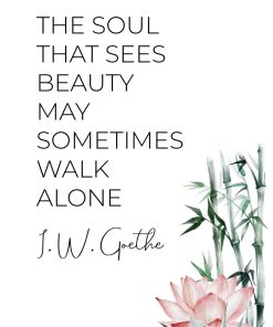 Plakat ze słowami J. W. Goethego