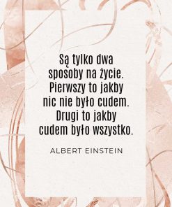 Plakat z cytatem - Albert Einstein
