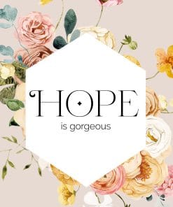 Plakat z maksymą o nadziei: nadzieja jest wspaniała